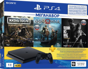 Игровая консоль Sony PlayStation 4 1TB + DG/GOW/TLOU/PS Plus 3мес. СUH-2208B