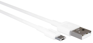 Кабель USB 2.0 A вилка - microUSB 3 м More choice K14m (White)