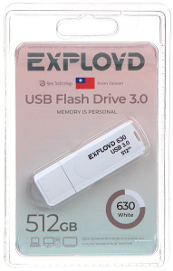 Карта USB3.0 512 GB EXPLOYD 630 белый