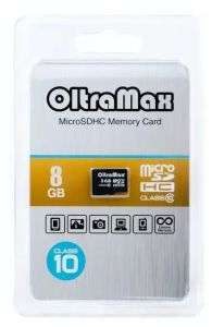 Карта micro-SD 8 GB OLTRAMAX class10