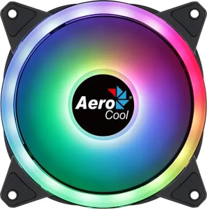 Кулер корпус 120x120x25 AeroCool Duo 12 черный ARGB 1000rpm 6-pin