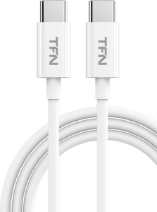 Кабель USB 2.0 Type C - Type C 1 м TFN ,TFN-CUSBCUSB1MTPWH TPE white