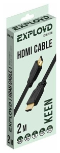 Кабель HDMI - HDMI 2 м EXPLOYD EX-K-1178