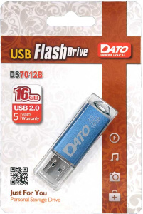 Карта USB2.0 16 GB Dato DS7012B-16G синий