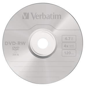 DVD-RW VERBATIM 4.7Gb 4x Cake Box 1 шт.