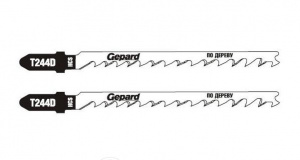 Пилки для лобзика GEPARD T244D по дереву 2шт (GP0640-06)
