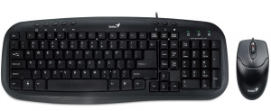 Клавиатура + Мышь Genius KM-200, Black, USB