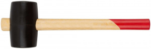 Киянка резиновая КУРС деревянная рукоятка 50 мм (45350)