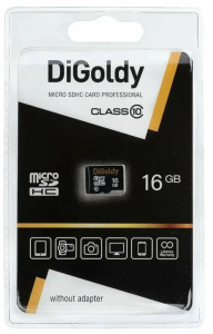 Карта micro-SD 16 GB DIGOLDY class10