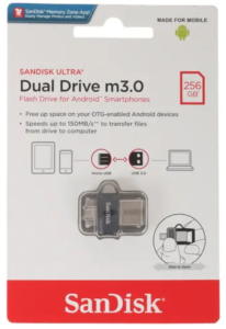 Карта USB3.0 256 GB Sandisk SDDD3-256G-G46 черный