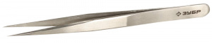 Пинцет Зубр для электроники и точной механики 140 мм, прямой, заостренные губки (22211-1-140)
