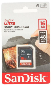 Карта SD 16 GB SanDisk SDSDUNB-016G-GN3IN