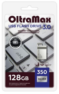 Карта USB3.0 128 GB OLTRAMAX OM-128GB-350-Silve