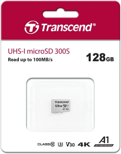 Карта micro-SD 128GB Transcend TS128GUSD300S