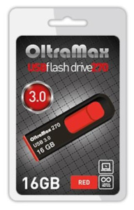 Карта USB2.0 16 GB OLTRAMAX OM-16GB-270-Red 3.0 красный