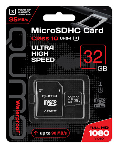 Карта micro-SD 32 GB QUMO 33339 CLASS 10 UHS-I U3,3.0