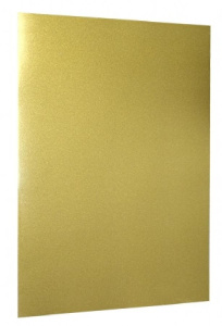 Листовой пластик ПВХ Revcol золотой, для струйной печати, А4(210*297), 0,3 мм.
