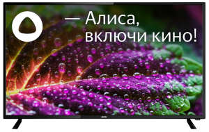 TV LCD 43" BBK 43LEX-7211/FTS2C Smart черный
