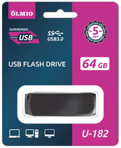 Карта USB3.0 64 GB OLMIO U-182