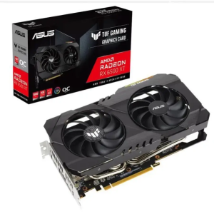 Видеокарта Asus PCI-E 4.0 TUF-RX6500XT-O4G-GAMING AMD RX6500XT 4096Mb 64 GDDR6 2685/18000/HDMIx1/DPx