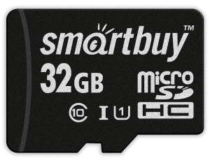 Карта micro-SD 32GB SMARTBUY Class10 UHS-I + адаптер