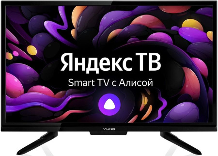 TV LCD 24" YUNO ULX-24TCS221 черный SMART TV