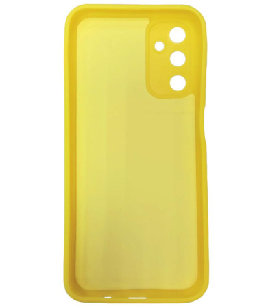 Бампер Samsung Galaxy A14 4G/5G (A145/A146) ZIBELINO Soft Matte желтый с микрофиброй