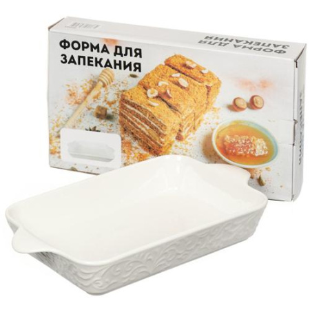 Форма прямоугольная Вензель 17x15x4см I.K