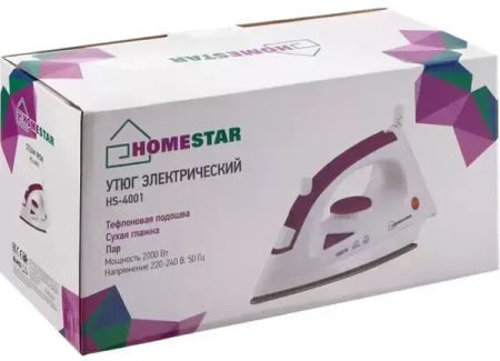 Утюг HOMESTAR HS-4001 белый (002664)