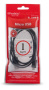 Кабель USB 2.0 A вилка - microUSB 1 м Belsis BL1098B черный