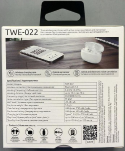 Гарнитура Bluetooth OLMIO TWE-022 белые