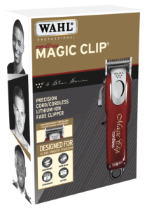 Машинка для стрижки Wahl 8148-2316H Magic Clip, бордовый (сет./акб)