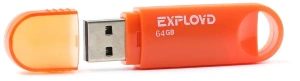 Карта USB2.0 64 GB EXPLOYD 570 оранжевый