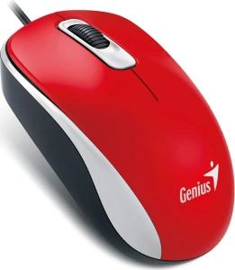 Мышь Genius DX-110, USB (красная, оптическая 1000dpi)