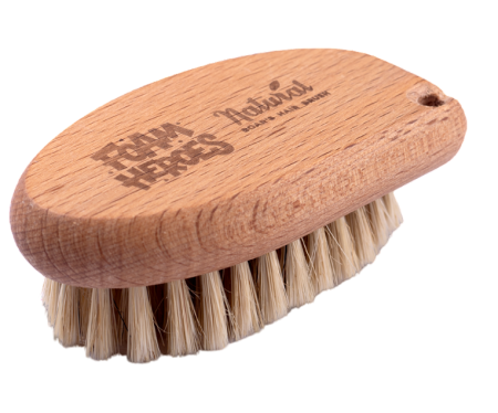 Щетка для очистки кожи Foam Heroes Natural Boar's Hair Brush 10.2x5.5см