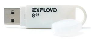 Карта USB2.0 8 GB EXPLOYD 570 белый