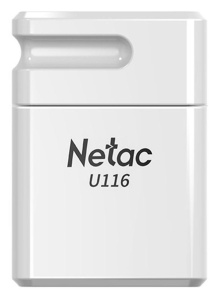 Карта USB2.0 32 GB NETAC U116 NT03U116N-032G-20WH белый