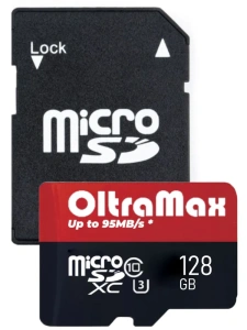 Карта micro-SD 128 GB OLTRAMAX Class 10 UHS-1 Premium (U3) [OM128GCSDXC