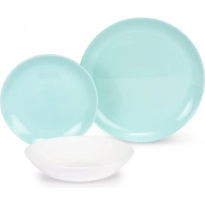 Набор столовый LUMINARC Diwali Light Turquoise and White, 18 пр. (P5912)