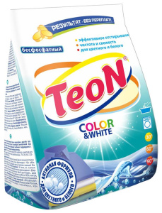 Стир.порошок Teon 0.35 кг универсальный Color & White