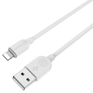 Кабель USB 2.0 A вилка - 8pin 3 м Borofone BX14 (White)