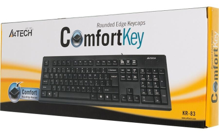 Клавиатура А4 KR-83 comfort black USB