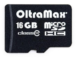 Карта micro-SD 16 GB OLTRAMAX class10+ адаптер