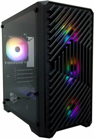 Корпус 1STPlayer TRILOBITE T5 Black, mATX, LED fans inc