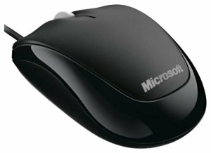 Мышь Microsoft 500 Compact черный оптическая (800dpi) USB U81-00083