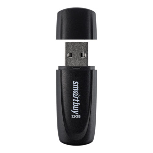 Карта USB2.0 32 GB Smartbuy Scout Black черный (SB032GB2SCK) 