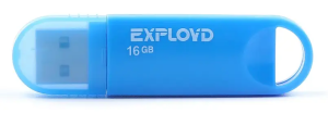 Карта USB2.0 16 GB EXPLOYD 570 синий