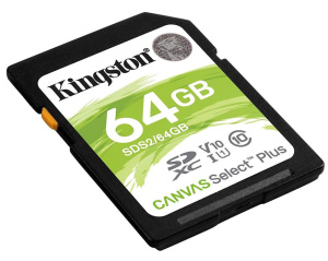 Карта SD 64 GB Kingston SDS2/64GB Canvas Select Plus Class10