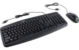 Клавиатура + Мышь Genius KM-200, Black, USB