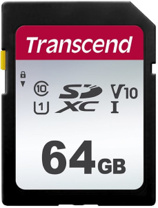 Карта SD 64 GB TRANSCEND TS64GSDC300S